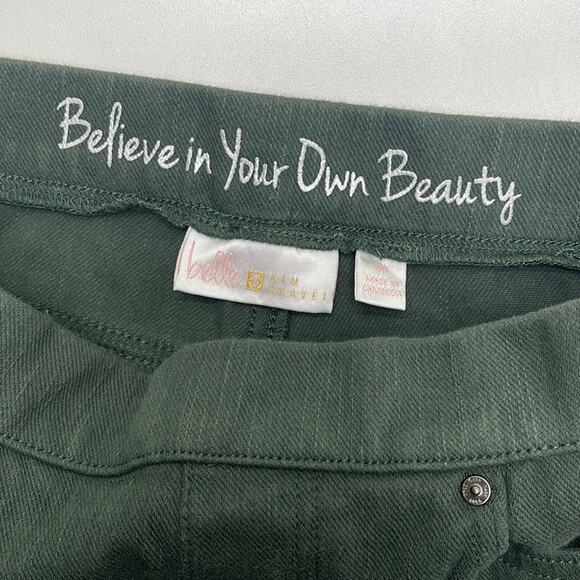 BELLE Women’s 8P Green Stretchy Pull On Jeans - Picture 4 of 4